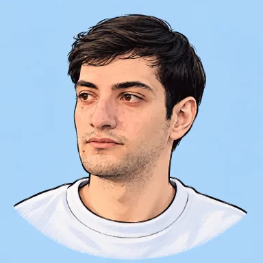 Illustrated portrait of Robert Poghosyan